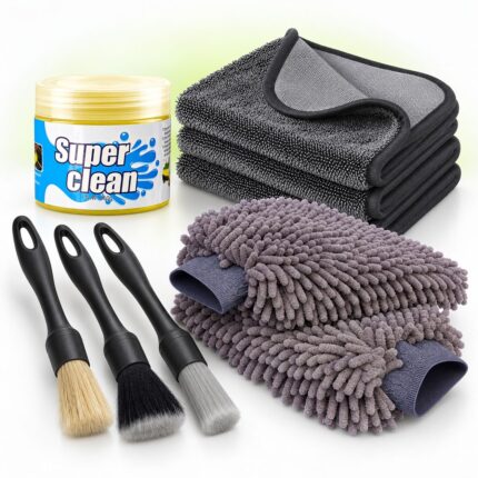 ShinetiX 9 PCS Car Cleaning Kit