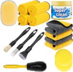 ShinetiX 16 PCS Car Cleaning Kit