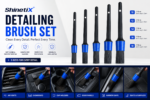 5-Piece Car Detailing Brush Set - Image 6