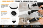 3-Piece Drill Brush Set for Car Cleaning - Image 2