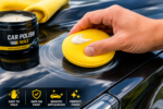 Yellow Car Wax & Polish Applicator Pads – 2-Pack - Image 2